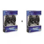 Sony PS3 Pad - Dual Shock Wireless Controller - Black 2 Pieces