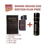Brown Orchid OUD EDITION Perfume EDP - 80ml (Brown Unisex) + Free Spray