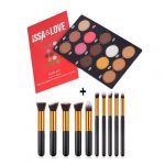 Issa And Love 13 Colour Powder Pallet + 10 Brush Set