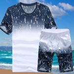 Men's 2 In 1 Short Sleeve T-Shirt & Shorts Set - Navy