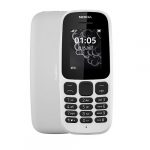 Nokia 105 - Dual Sim, 1.8" FM RADIO Basic Phone - White