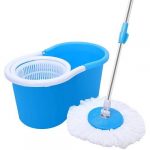 360 Degrees Rotating Magic Spin Mop- Mop Head And Bucket