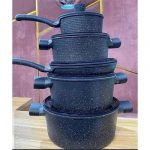 5 Set Die-Cast Marble/granite Pot Set