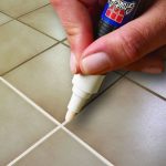 Ceramic Tile Repair Wall Pen White Grout Marker Odorless Non Toxic For Tiles Floor (Color: White)