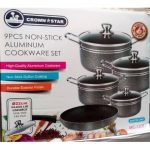 Master Chef 9Pcs Non Stick Pots