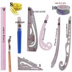 Metric Pattern Master /French Curve Ruler Set