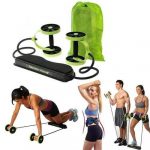 Revoflex Xtreme Abdominal And Core Trainer Exercise Wheels With Foot Straps Gym