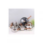Set Of 6 Cooking Pot, Fry Pan And Kettle