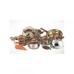 Set Of 6 Cooking Pot, Fry Pan And Whistling Kettle