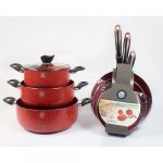 Upscale 9 Pieces Nonstick Non Scalding Cookware