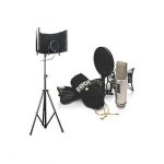 Rode NT2-A Cardioid Condenser Microphone Studio Bundle With Microphone Isolation Shield With Stand