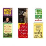Think And Grow Rich, The Richest Man In Babylon, Rich Dad Poor Dad, The Art Of War, The Monk Who Sold His Ferrari, How To Win Friends & Influence People