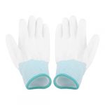 1 Pair Of Anti-Static Non-Slip PU Knitted Nylon Coated