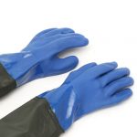 1 Pair Waterproof PVC Safety Work Chemical Corrosion R Green