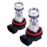 2x 20LED H11 Fog Light 100W High Power White LED Daytime Running Lamps