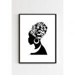 African Woman Decorative Wall Frame Art B