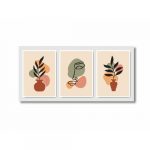 Awesome 3 In 1 FLOWER VASE WALL CANVAS (35 X 16 INCHES)