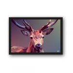 Awesome "Abstract DAwesome "Abstract Deer" Wall Frameeer" Wall Frame