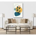 Awesome Abstract Floral Art I Wall Canvas