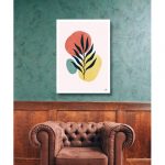 Awesome CORAL FLORAL WALL CANVAS