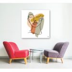 Awesome PRETTY LADY WALL CANVAS 18X18INCH