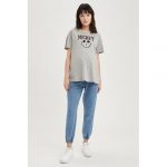 Defacto Woman Indigo Jogger Maternity Bottom-Denim