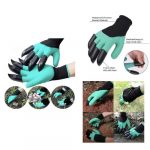 Garden Glove Digging Planting With 8 Plastic Claws Guard