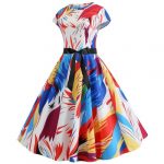 Ladies Vintage Sexy Gown Office Dress