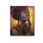 Majestic African Lady Wall Art Canvas