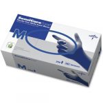 Medline SensiCare Ice Blue Nitrile Exam Gloves, Latex Free
