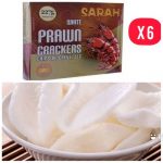 Sarah White Prawn Crackers 227g X 6 Packs