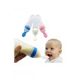 Squeezable Silicon Baby Feeding Bottle (Training Feeder)