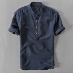 Summer Short Sleeve Linen Vintage Shirts