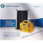 Super Vision Solar Generator 20w With 6 Bulbs And One Free Inverter