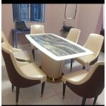 Exclusive 6Seater Marble Top Dinning Set(Color Options)(Lagos,IB,Ogun)