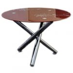 Round Dinning Table - Brown
