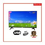 Transparent Narrow Frame 32-Inches LED TV- Black