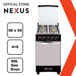 Official Store Nexus 4-Burner Gas Cooker GCCR-NX-5055B (4 + 0)