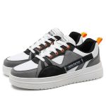 Canvas Lace-Up Sneakers-Blue